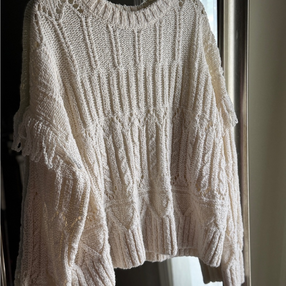 Old Navy Textured Cream Sweater